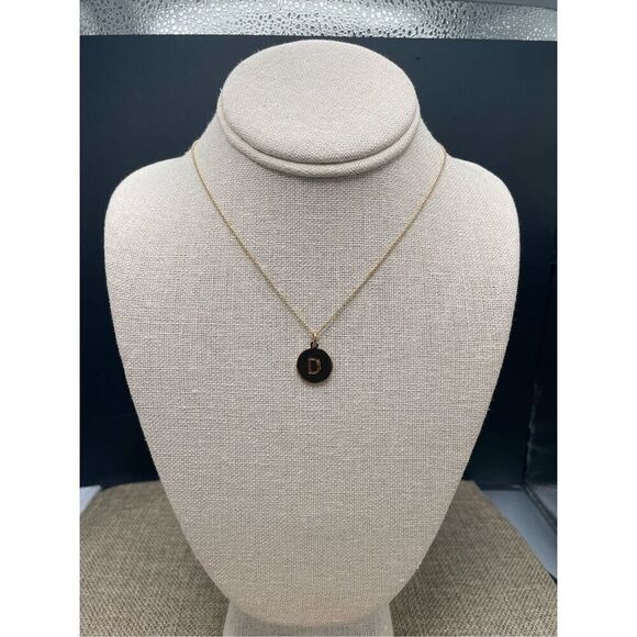 Kate Spade One in a Million Initial Necklace Letter D Gold Plated Rolo Chain - Picture 2 of 10